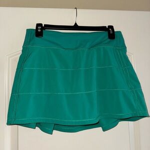 Lululemon Pace Rival Skirt — Maldives Green (6 Tall)